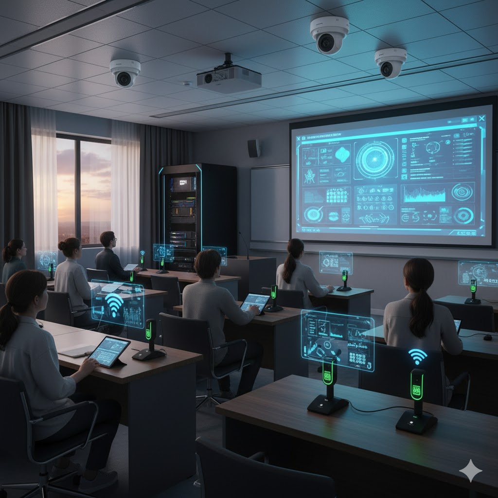 Diagram showing ALIS components connected on a local network